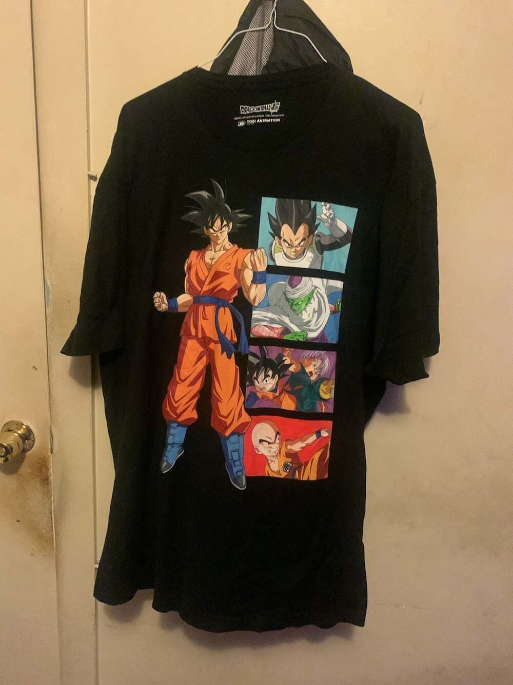 Toei Animation Dragon Ball Super Goku Character Panels Black T-Shirt
